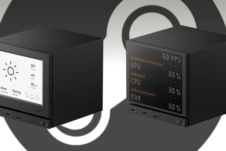 JSAUX añade una pantalla E-Ink a Steam Machine con 16 días Steam Machine pantalla E-Ink — JSAUX añade una pantalla E-Ink a Steam Machine con 16 días