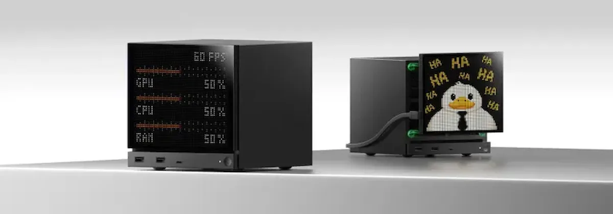 JSAUX gives Steam Machine an E-Ink or RGB front display, priced at $90 to $100
