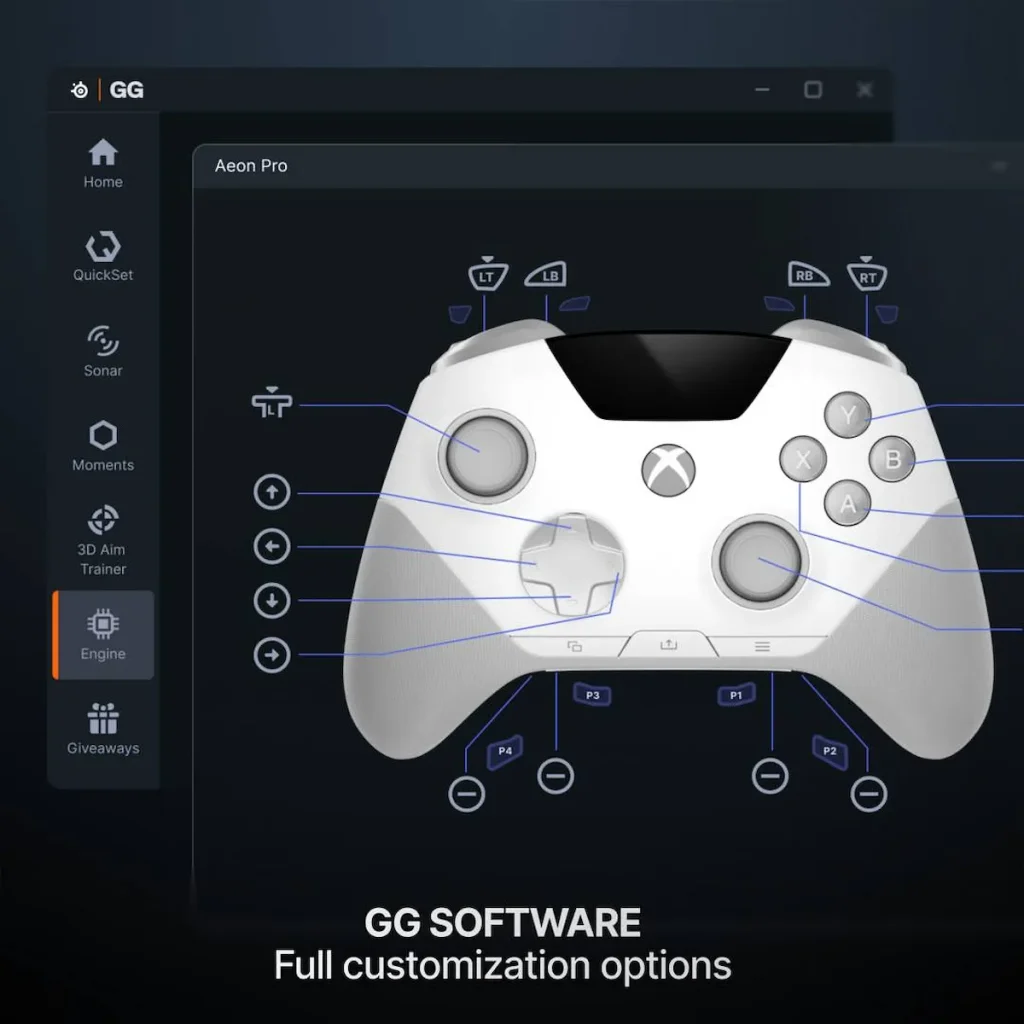 SteelSeries Aeon Pro - software.