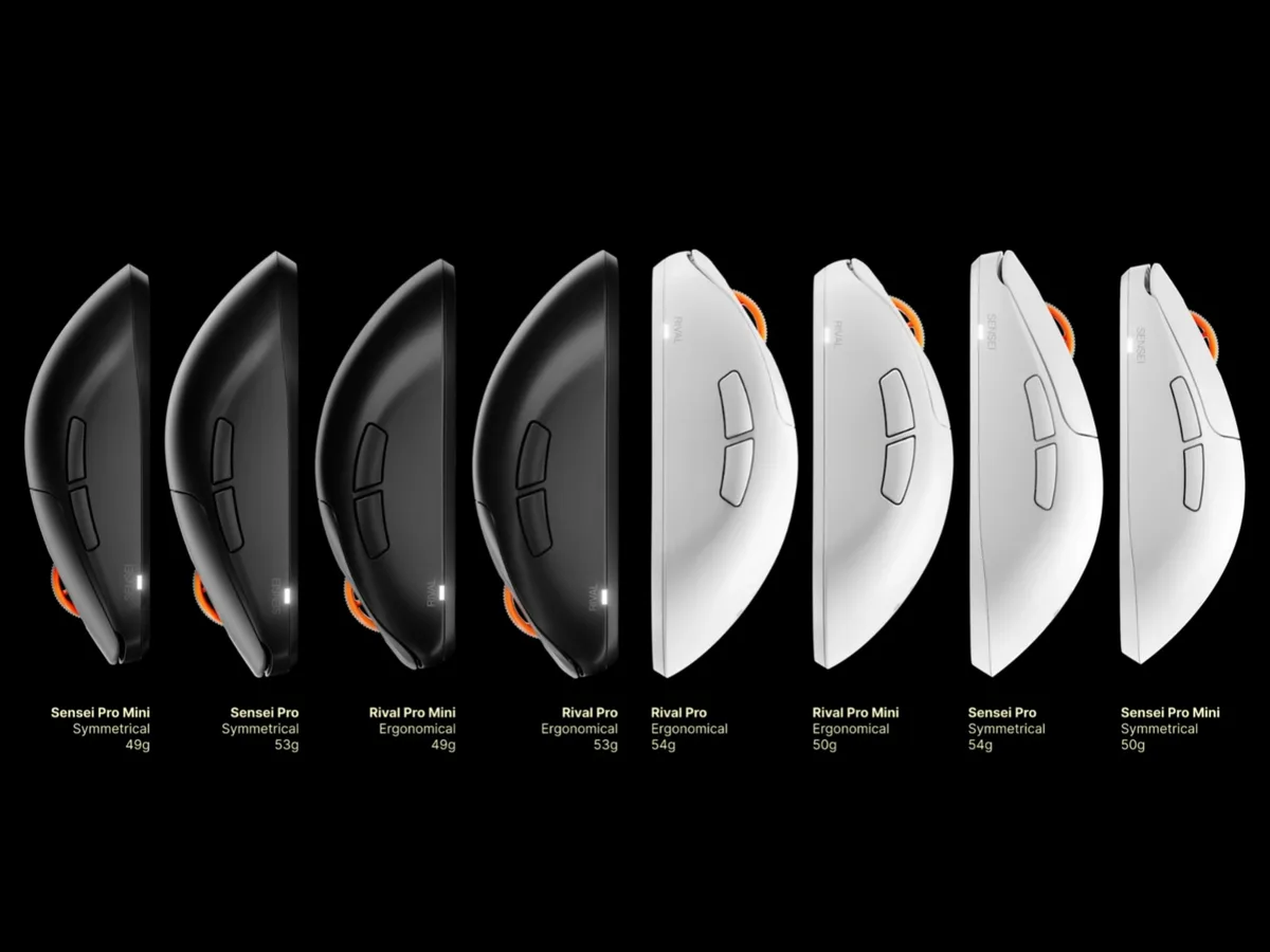 Different sizes and weights.