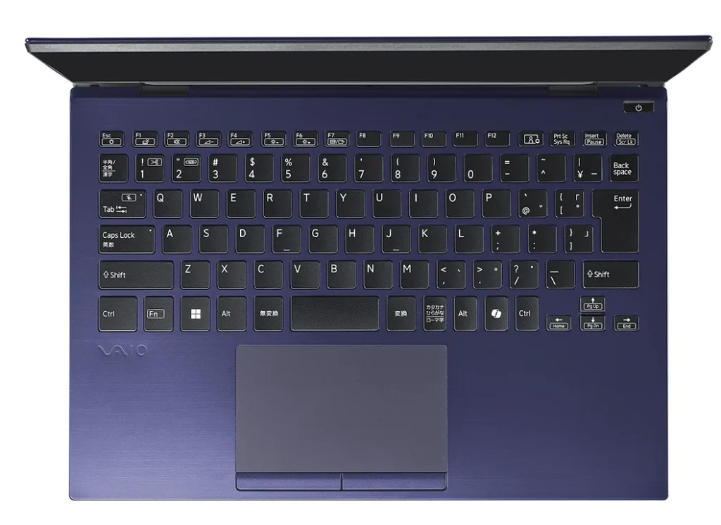 Vaio T Kachi-iro Special Edition keyboard and touchpad view