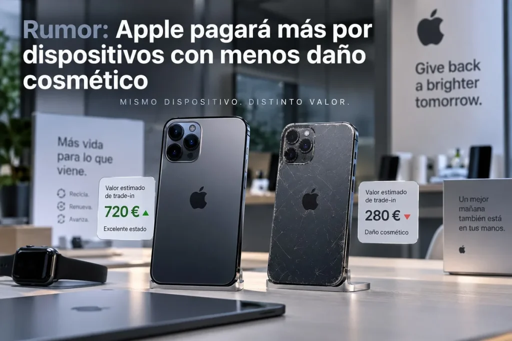 Apple suaviza el recorte por pequeños daños estéticos en sus canjes valor canje iPhone Apple — Apple suaviza el recorte por pequeños daños estéticos en sus canjes