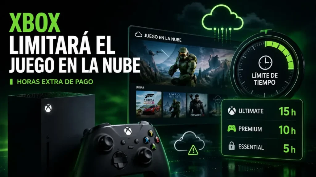 Xbox limita el juego en la nube a 15 horas y cobrará por más Xbox Game Pass — Xbox limita el juego en la nube a 15 horas y cobrará por más