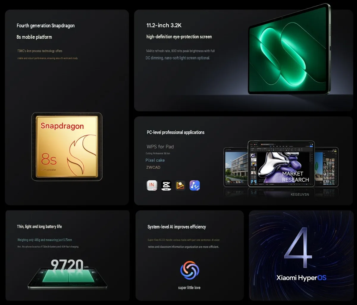 xiaomi pad 9 pantalla 144hz bateria prec imagen 1