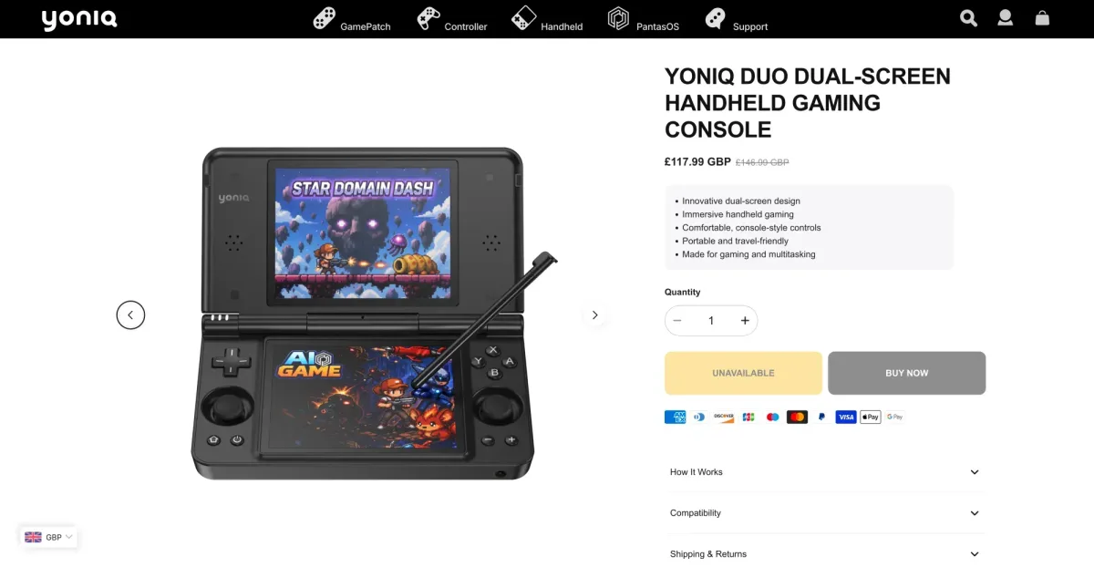 Yoniq Duo precio oficial — El Yoniq Duo ya tiene precio, pero todavía no se puede comprar