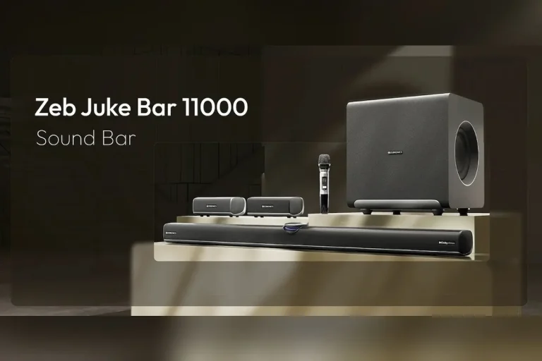 Zebronics lanza una barra de sonido de 1.610 W con 11.2.4 canales Zebronics Juke Bar 11000 — Zebronics lanza una barra de sonido de 1.610 W con 11.2.4 canales