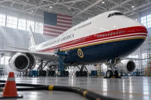 air force one — Trump vuelve al VC-25A mientras el 747-8 donado por Catar pasa por el taller
