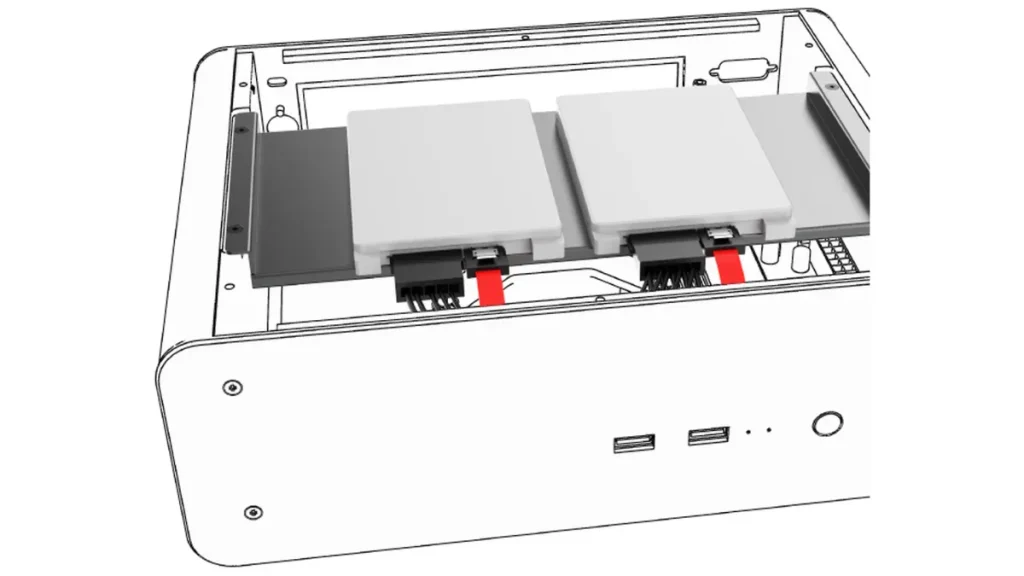 Render del chasis Akasa Euler MX2