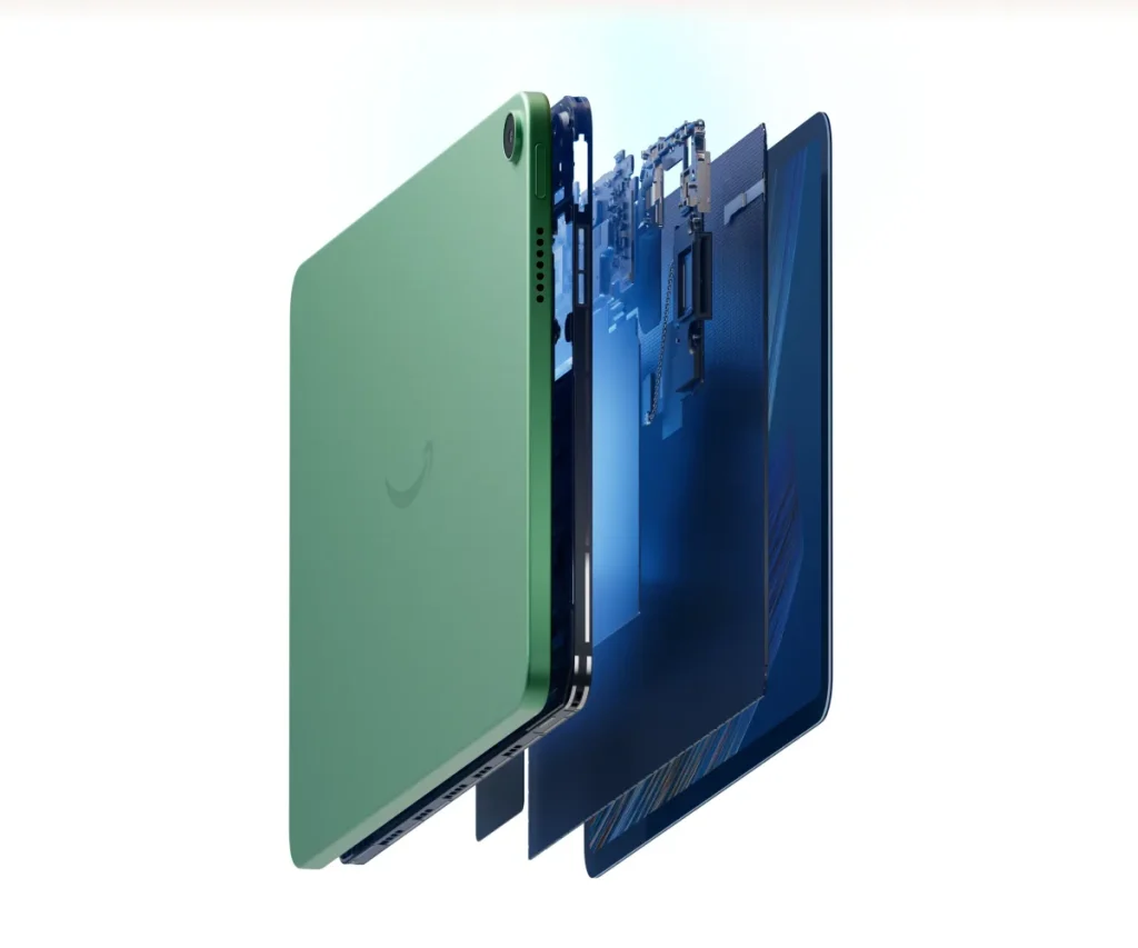 Amazon Alexa Tablet 11 desmontado en varias capas
