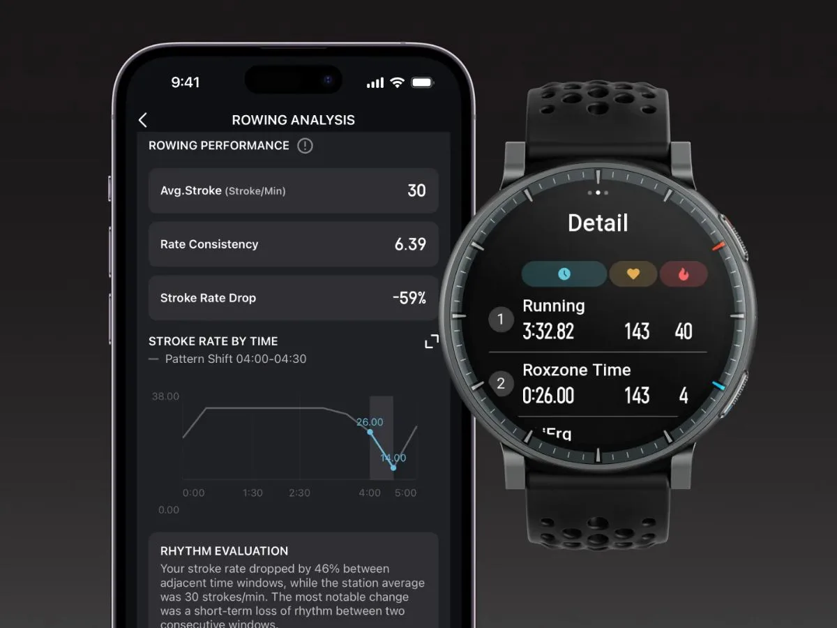 Función de análisis HYROX del smartwatch Amazfit Active Max