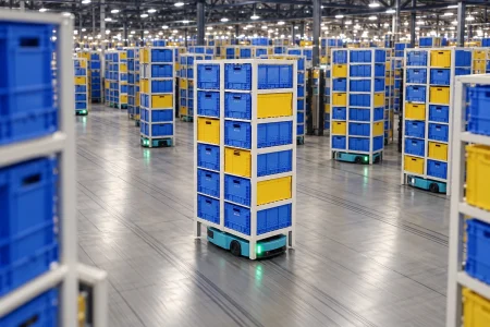 Amazon Robotics — Amazon supera el millón de robots en sus almacenes y anuncia nuevas fábricas para ampliar su flota
