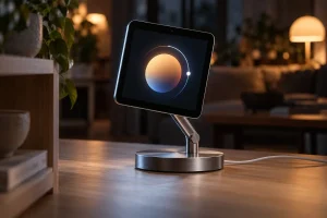 Apple presentaría el 13 de octubre un hub con dos versiones, de mesa y de pared, y sin batería Apple homeOS — Apple presentaría el 13 de octubre un hub con dos versiones, de mesa y de pared, y sin batería
