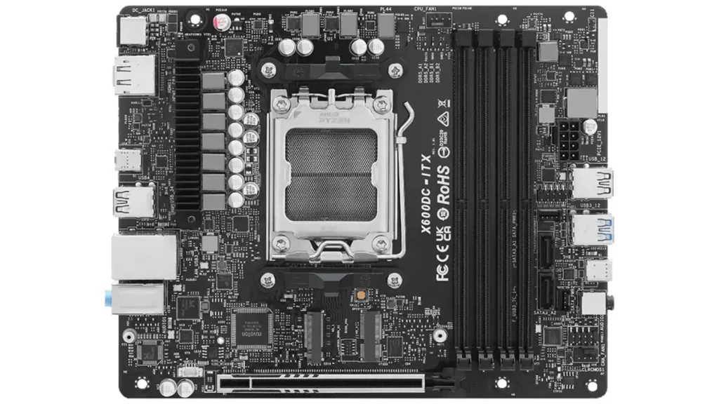 asrock deskslim x600 — ASRock DeskSlim packs 125W desktop CPUs and discrete GPUs into a 5L PC