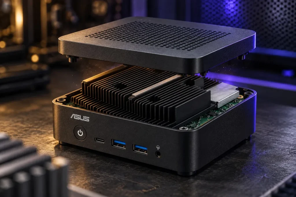 ASUS NUC 14 Essential sin ventilador, con Intel N150 y N250 ASUS NUC 14 Essential sin ventilador, con Intel N150 y N250