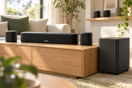 Amazon rebaja a 117,60 euros la Ultimea Aura A40, con cuatro altavoces y subwoofer inalámbrico barra de sonido Ultimea — Amazon rebaja a 117,60 euros la Ultimea Aura A40, con cuatro altavoces y subwoofer inalámbrico