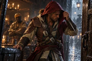 Edward Kenway vuelve a Londres en la escena poscréditos que Black Flag Resynced descartó Edward Kenway vuelve a Londres en la escena poscréditos que Black Flag Resynced descartó