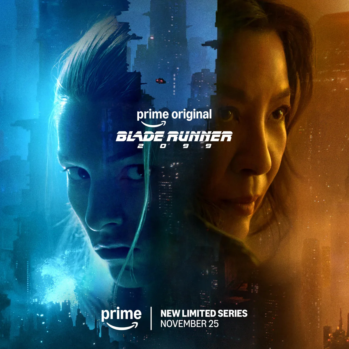 Hunter Schafer y Michelle Yeoh en el tráiler de Blade Runner 2099