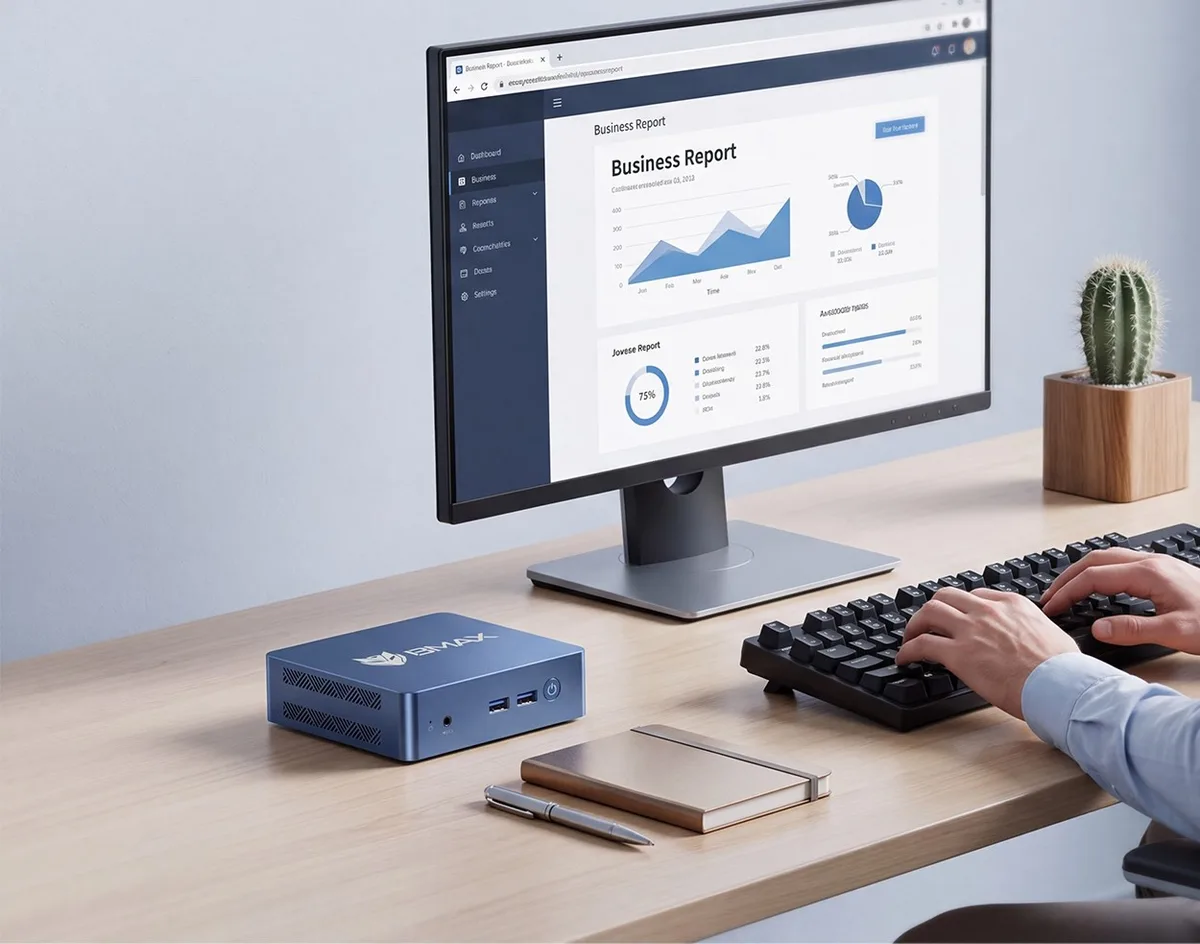 Mini PC Bmax B3 Turbo con procesador Intel de cuatro núcleos y carcasa compacta