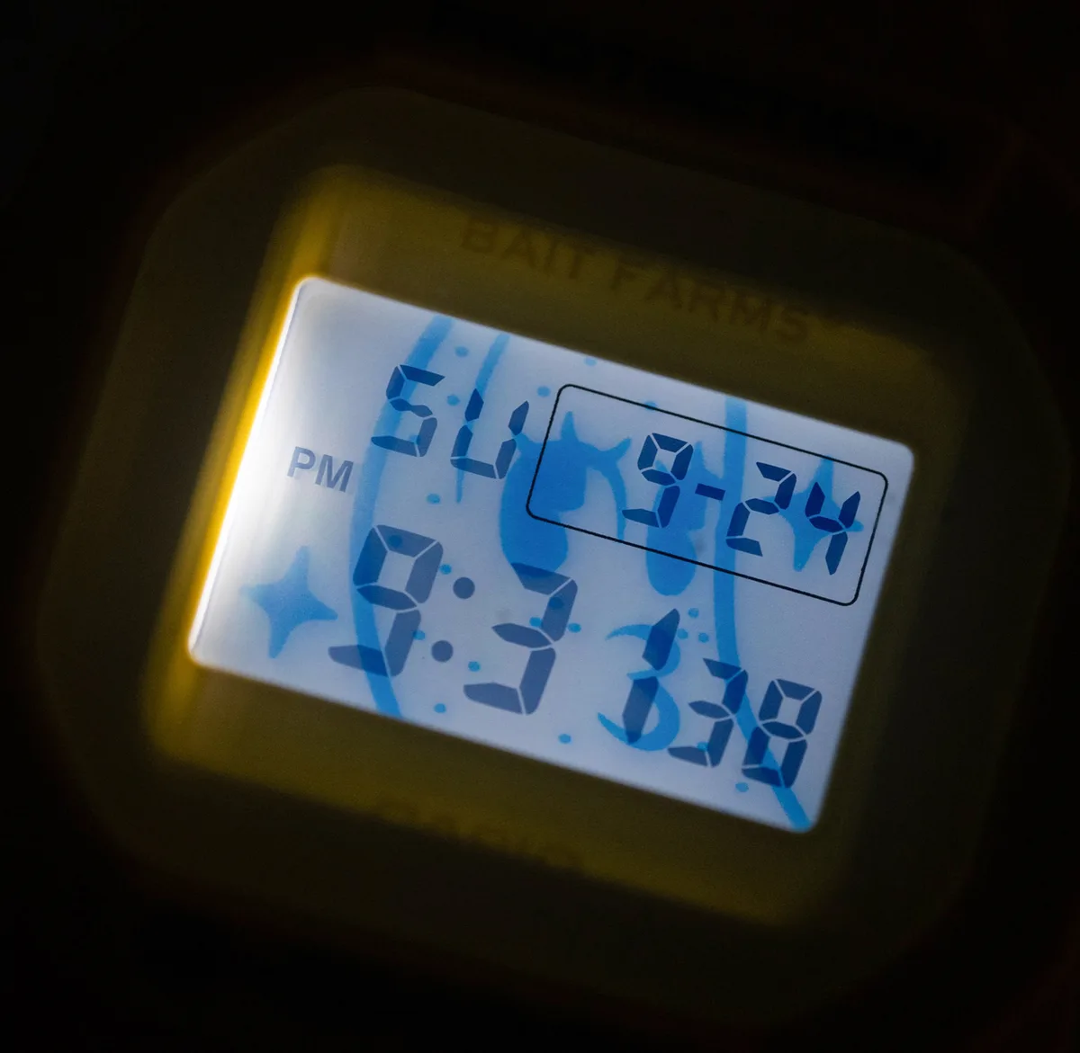 Casio Bait x G-Shock — The DW5600BAIT26-9 watch has an LED backlight