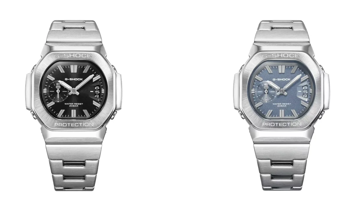 Los relojes Casio G-Shock GMC2500D-1A a la izquierda y GMC2500D-1A2 a la derecha