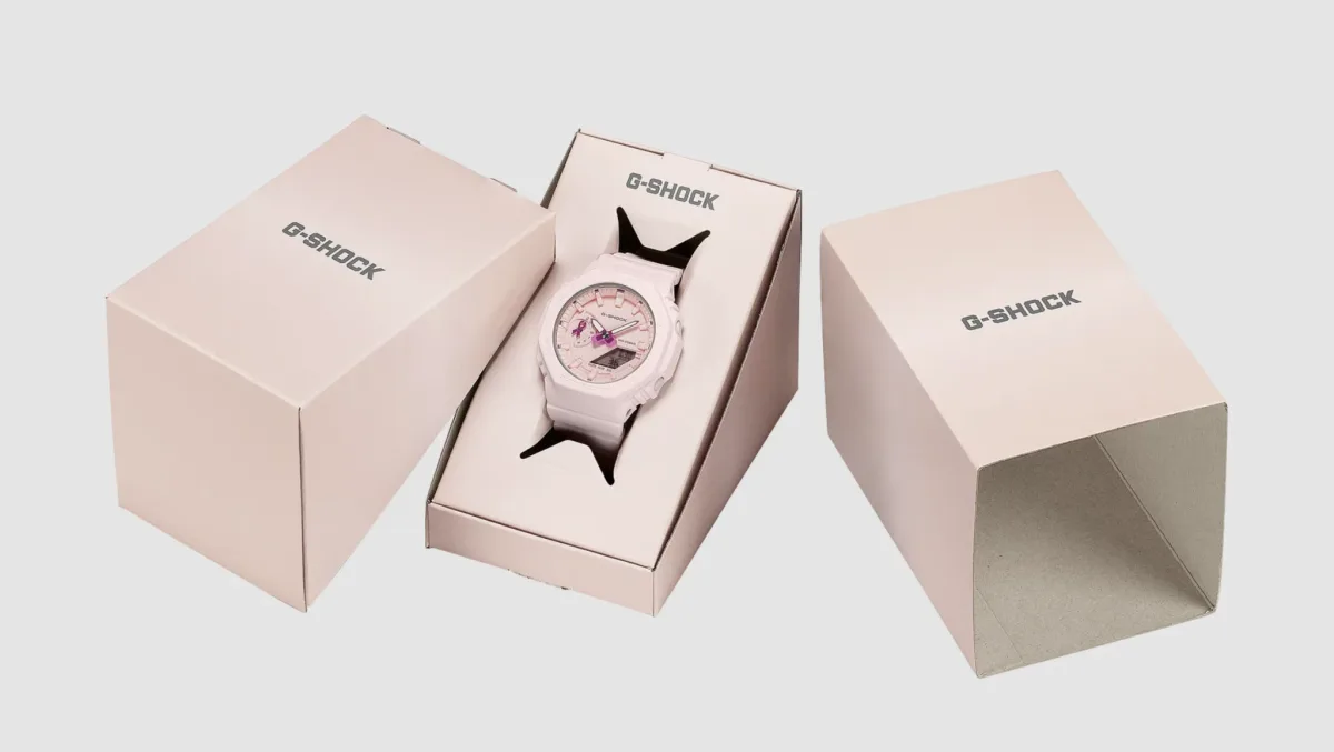 Reloj Casio G-Shock GMA-S2100PR-4A en color rosa pastel