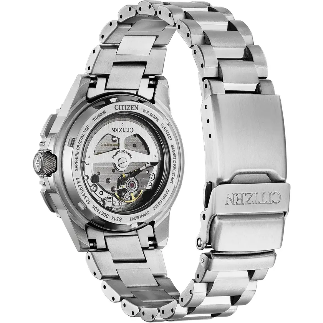 Detalle del reloj Citizen de titanio, más barato en el Reino Unido que en EE. UU.