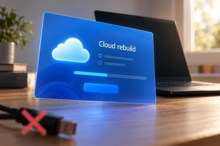 Reinstalar un Windows 11 que no arranca ya no exige buscar un USB de recuperación Cloud Rebuild Windows 11 — Reinstalar un Windows 11 que no arranca ya no exige buscar un USB de recuperación