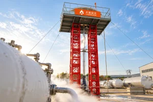 Dahang supera la prueba de salida del segundo escalón del Yuanzhan 1, su cohete con torre «palillos»