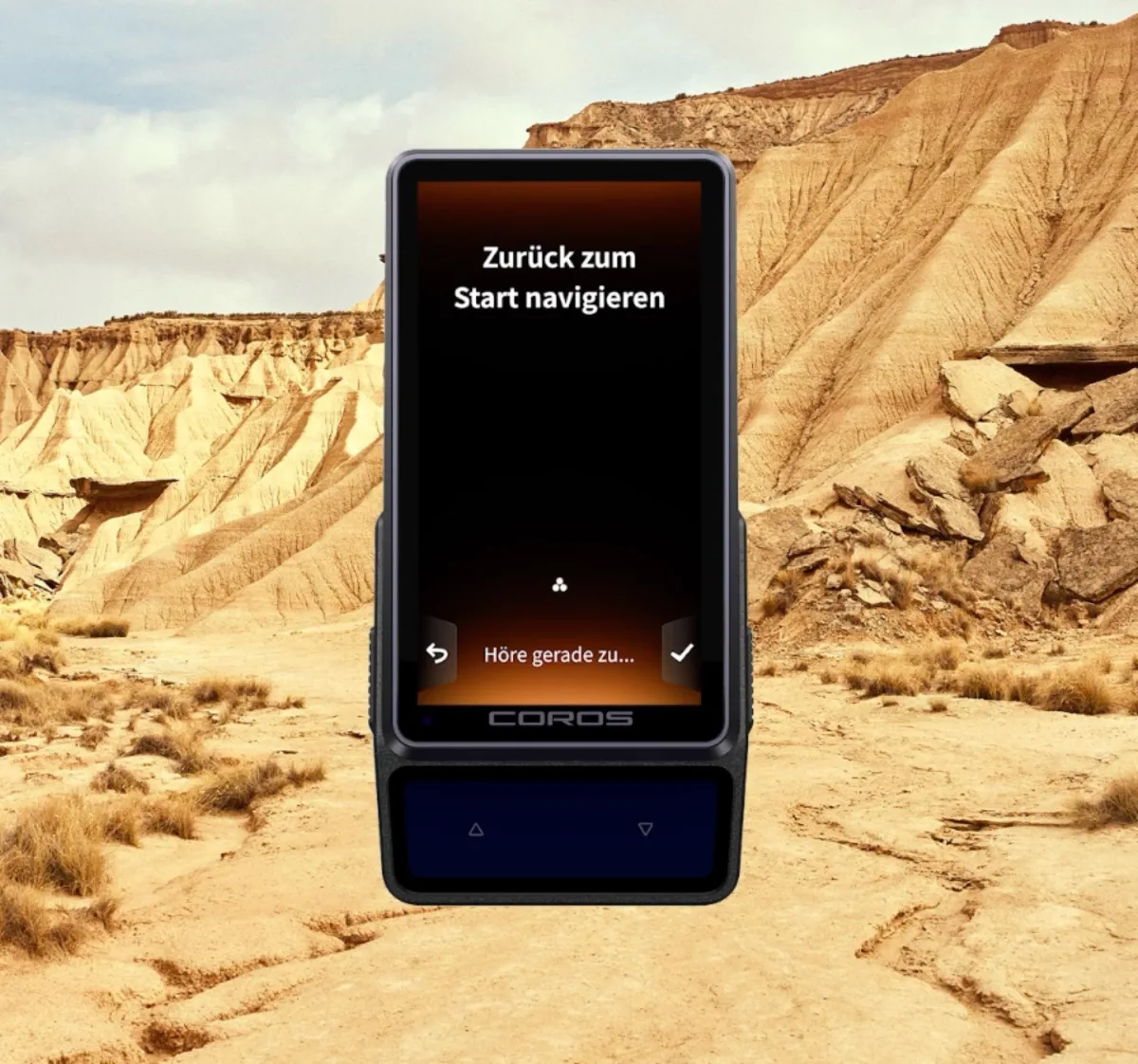 Detalle de la pantalla MiP del reloj Coros Dura 2 en su versión Solar