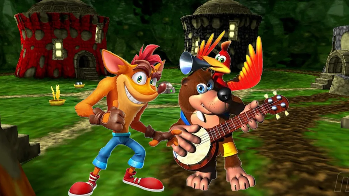 Crash Bandicoot nuevo juego — Crash and Banjo in Jimjo village