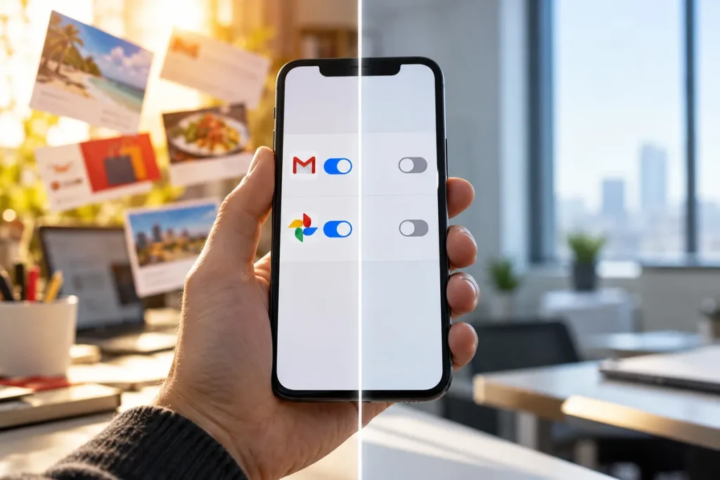 Personal Intelligence Gmail — Cómo evitar que Google use tus datos de Gmail y Fotos para mostrarte anuncios