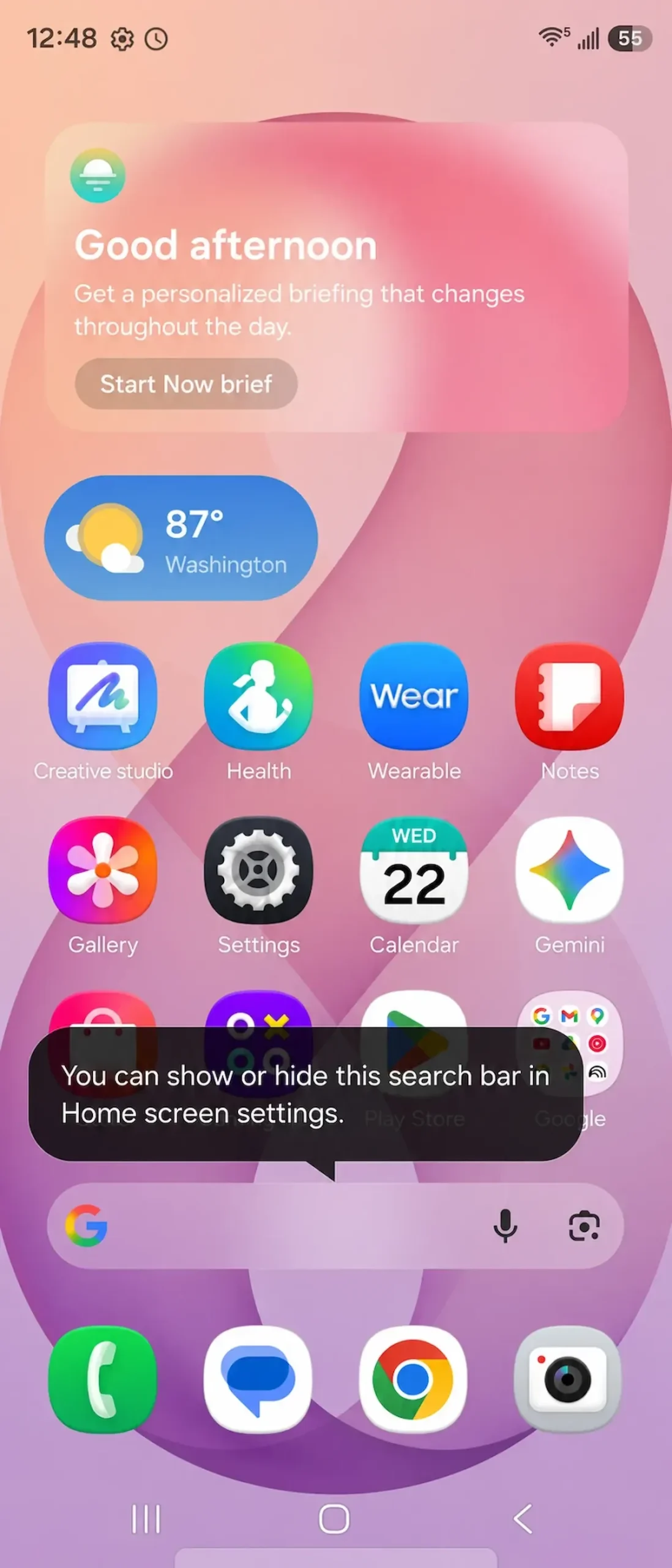 One ui 9 google search 3 watermarked