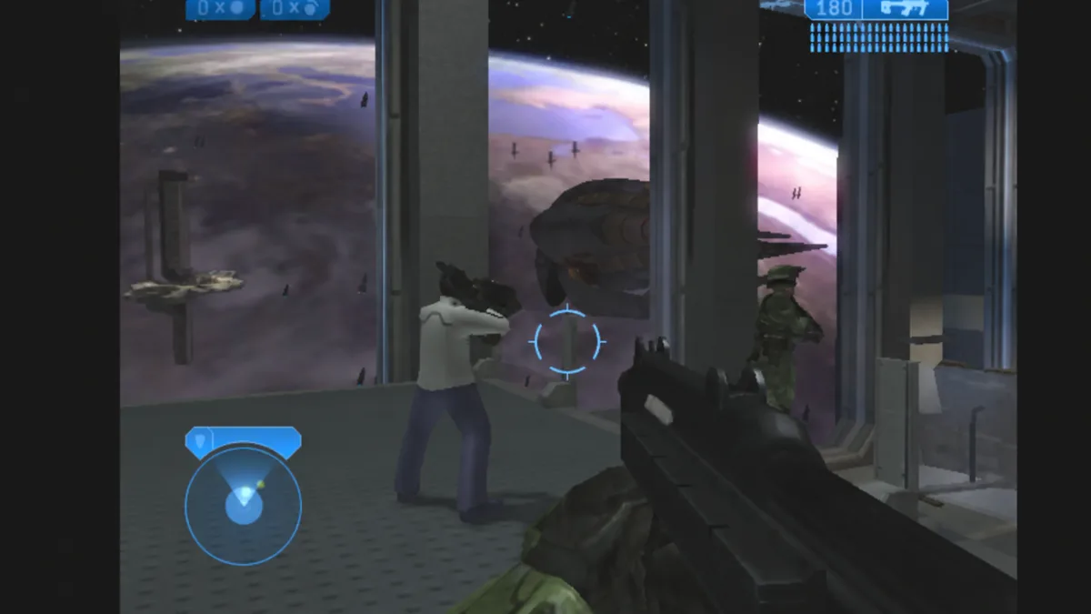 El emulador Xbox de HakuX en Android ejecutando Halo 2