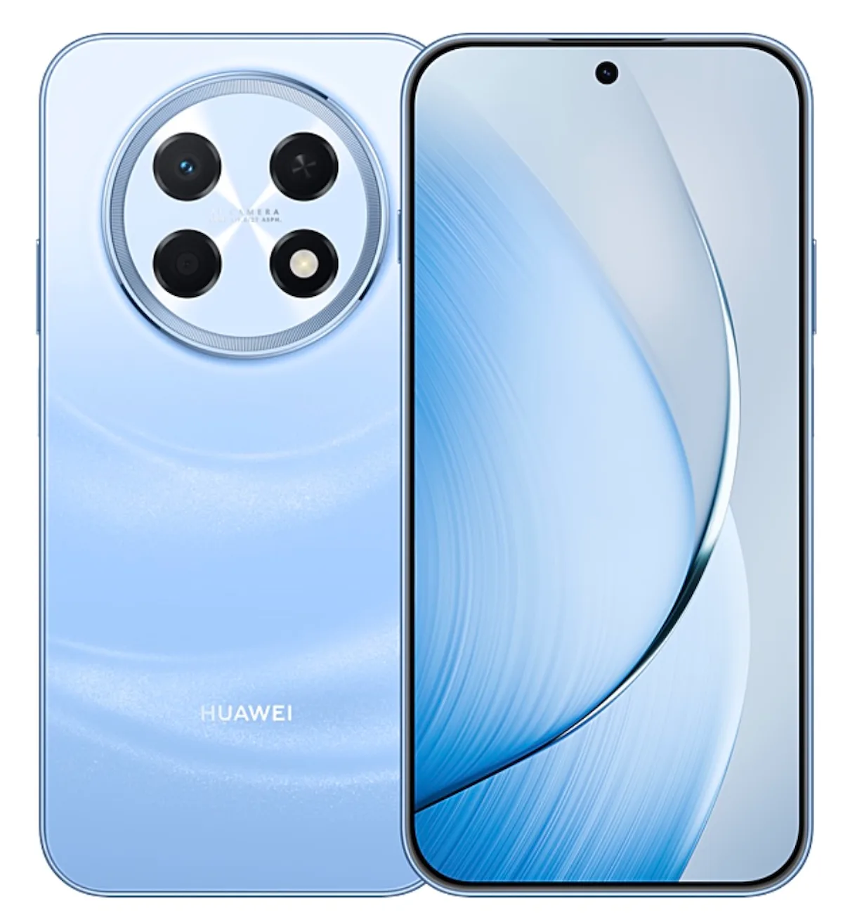 Huawei Enjoy 100 Pro Max en azul océano con su módulo de cámara circular