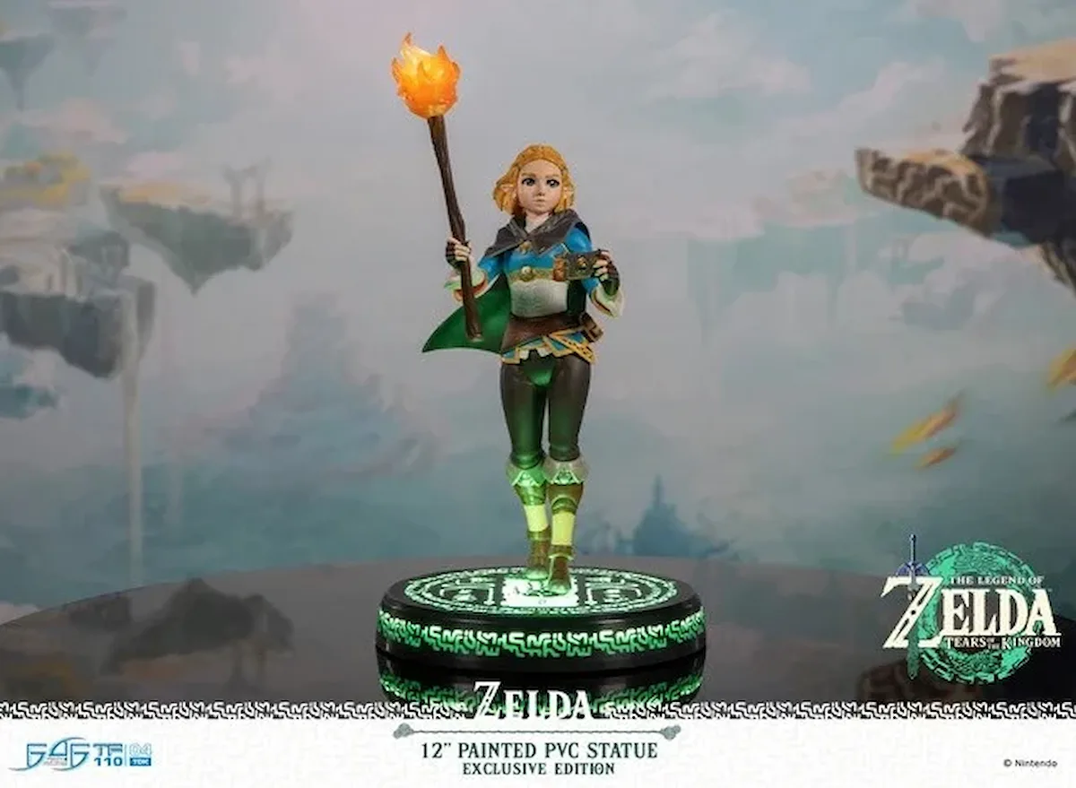 Zelda de Tears of the Kingdom tendrá estatua de First 4 Figures, con edición exclusiva y antorcha LED