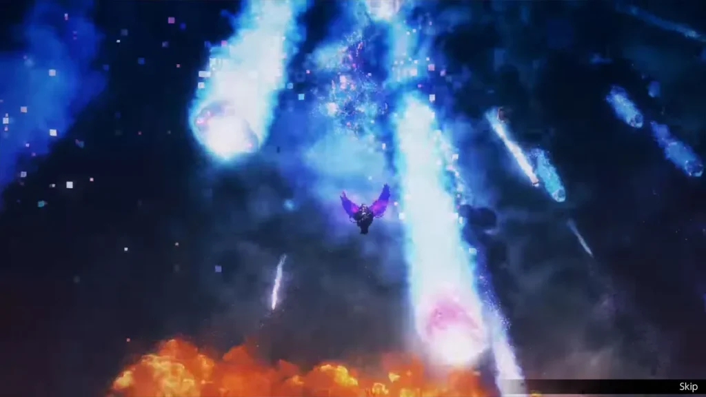 Pantalla de Final Fantasy Resonance durante un combate por turnos