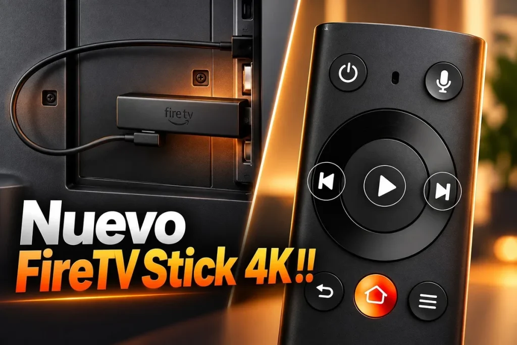 Amazon cambia el Fire TV Stick 4K: USB, VegaOS y mando renovado Fire TV Stick 4K nuevo mando — Amazon cambia el Fire TV Stick 4K: USB, VegaOS y mando renovado