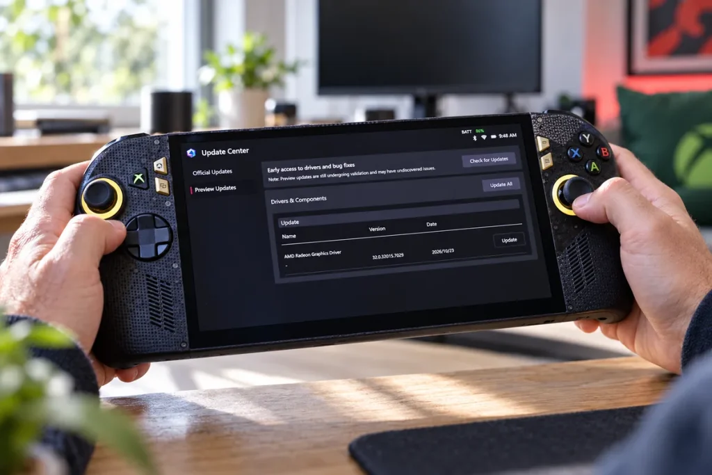 AMD lanza los controladores beta de FSR 4.1 en toda la gama de portátiles Xbox Ally AMD lanza los controladores beta de FSR 4.1 en toda la gama de portátiles Xbox Ally