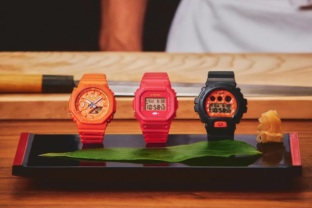 G-Shock sushi Casio — Casio presenta tres G-Shock con tema sushi fabricados en Japón