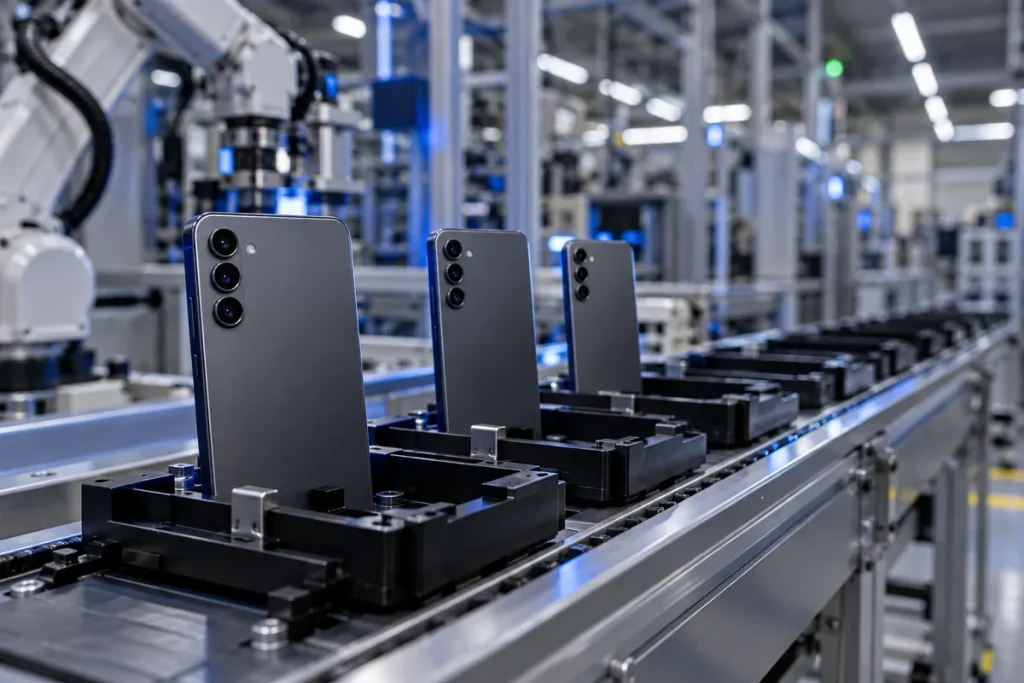 Samsung recorta un 23% su producción de móviles del cuarto trimestre: 24,2 millones de unidades Galaxy S26 — Samsung recorta un 23% su producción de móviles del cuarto trimestre: 24,2 millones de unidades