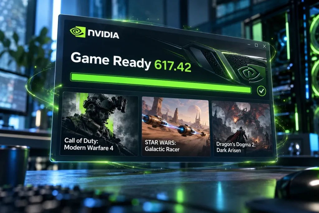 NVIDIA lanza el Game Ready 617.42 con soporte para tres juegos
