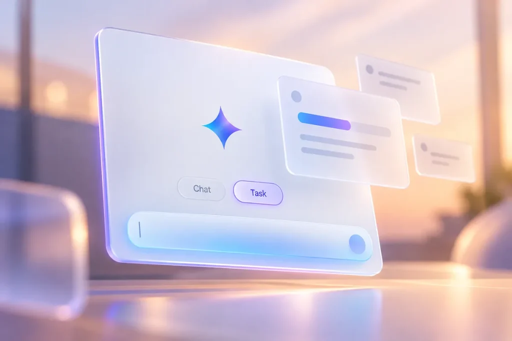 Gemini integra Spark en el chat principal con un botón «Task» y empieza a llegar a Android Gemini integra Spark en el chat principal con un botón «Task» y empieza a llegar a Android