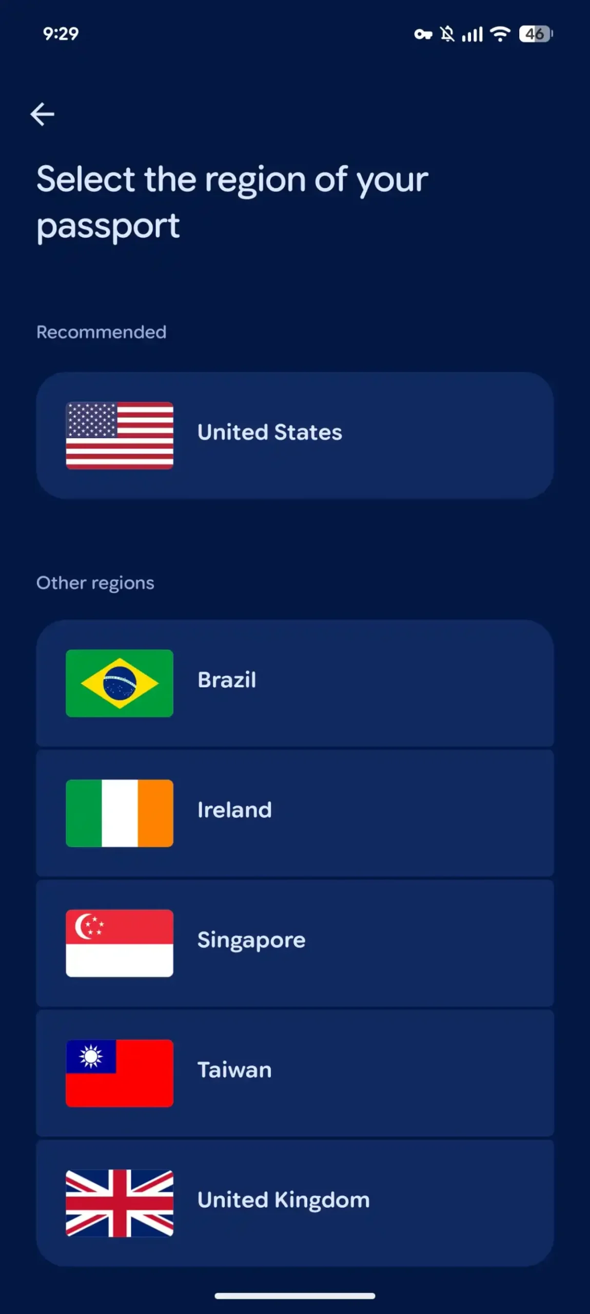 Pasaporte de Italia añadido a Google Wallet en un móvil Android