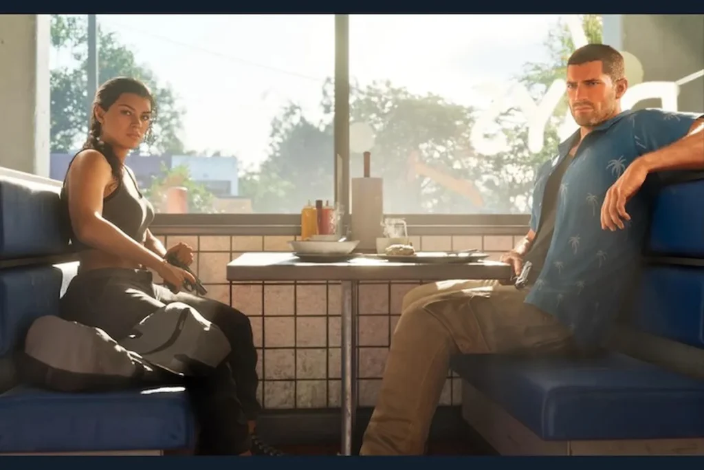 GTA 6: nuevas imágenes de Jason y Lucia al estilo Pulp Fiction gta 6 imágenes — GTA 6: nuevas imágenes de Jason y Lucia al estilo Pulp Fiction