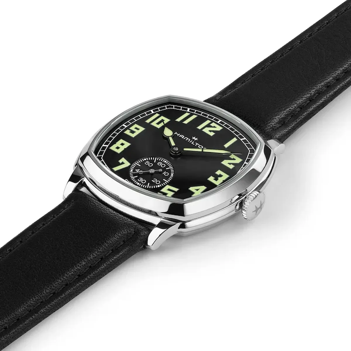 Reloj Hamilton H36129730 con esfera negra