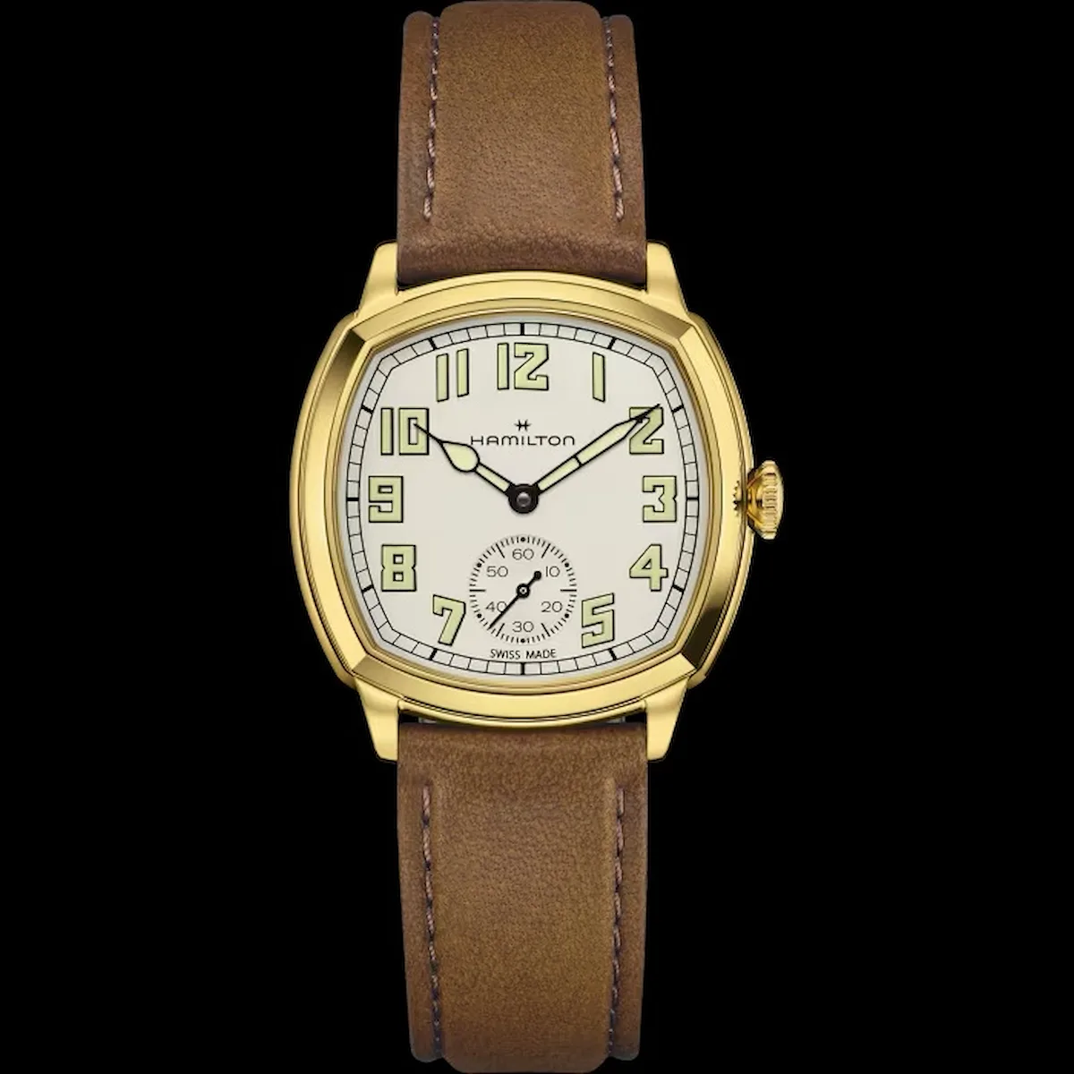 Reloj Hamilton American Classic H36139520 con caja de acero inoxidable en tono dorado