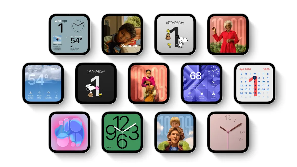 Colección de rostros en la pantalla del HomeView de Apple, rival del Nest Hub