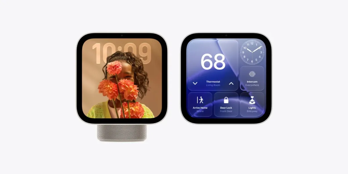 Diferencias del HomeView de Apple entre el modelo con base abovedada y el de pared