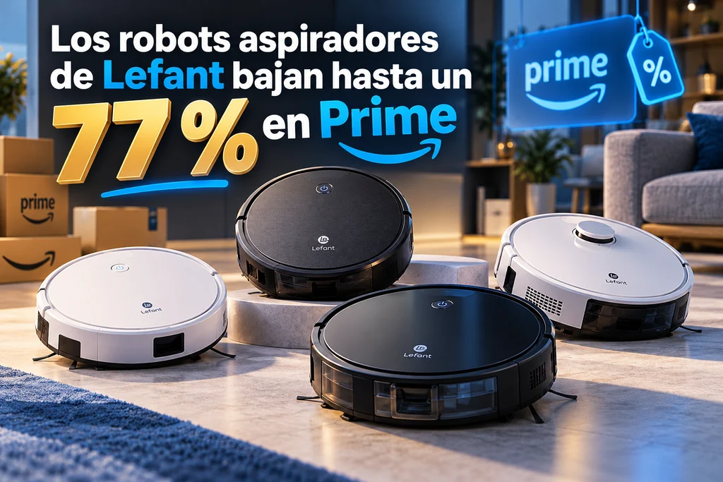 Los robots aspiradores de Lefant bajan hasta un 77 % en Prime