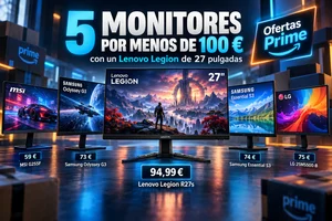 Cinco monitores bajo 100 euros, con un Lenovo Legion de 27 pulgadas
